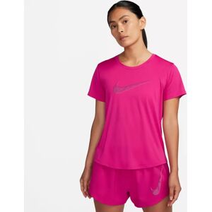 Nike - T-Shirt, W Nk Df Swoosh Hbr Ss Top, Xl, Pink