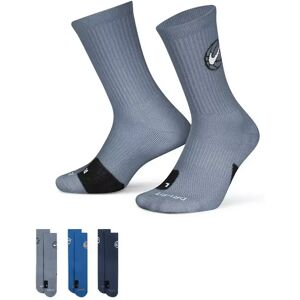 Nike - Triopack, Wadenlange Socken, Für Damen, Multicolor, Größe L