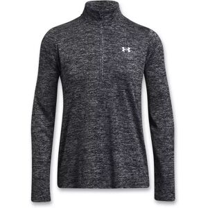 Under Armour - T-Shirt, Rundhals, Langarm, Tech 1/2 Zip- Twist, M, Dunkelgrau