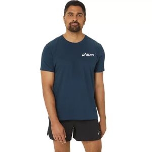 Asics - T-Shirt, Rundhals, Kurzarm, Xl, Dunkelblau