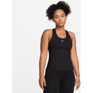 Nike SwooshGepolstertes Sport-BH-Tanktop mit mittlerem Halt für Damen - Schwarz - XL (EU 48-50)