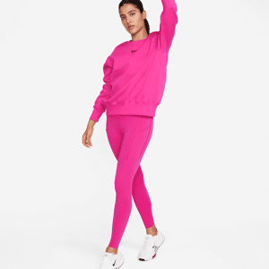 Nike Universa7/8-Leggings mit Taschen, mittlerem Halt und hohem Bund für Damen - Pink - L (EU 44-46)