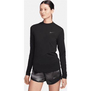 Nike Swift Dri-FIT Longsleeve-Laufshirt mit Stehkragen für Damen - Schwarz - M (EU 40-42)