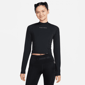 Nike TrailLongsleeve-Laufobertel für Damen - Schwarz - S (EU 36-38)