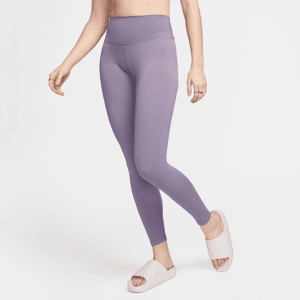 Nike One Leggings in voller Länge mit hohem Bund für Damen - Lila - XXL (EU 52-54)