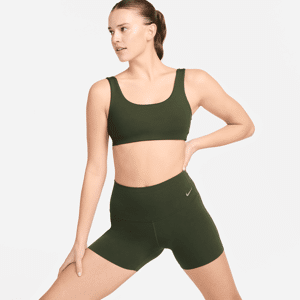 Nike Zenvy Bike-Shorts mit sanftem Halt und hohem Taillenbund für Damen (ca. 12 cm) - Grün - L (EU 44-46)