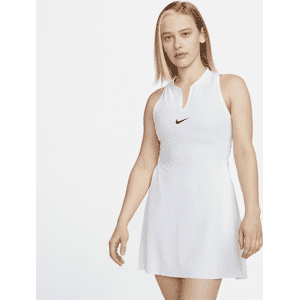 Nike Dri-FIT AdvantageDamen-Tenniskleid - Weiß - S (EU 36-38)