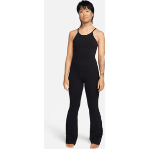 Nike ZenvyDri-FIT Ganzkörper-Bodysuit mit ausgestelltem Bein für Damen - Schwarz - S (EU 36-38)