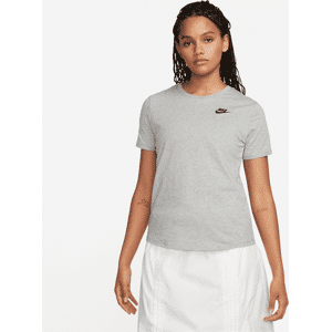 Nike Sportswear Club Essentials Damen-T-Shirt - Grau - M (EU 40-42)