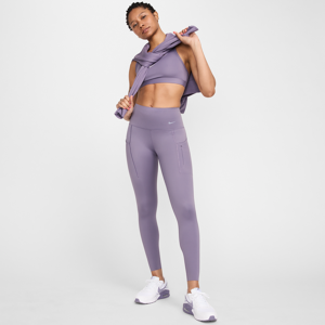 Nike Go7/8-Leggings mit Taschen, starkem Halt und hohem Bund für Damen - Lila - XL (EU 48-50)