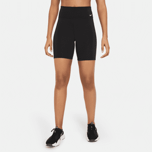 Nike OneBike Shorts mit mittelhohem Bund für Damen (ca. 18 cm) - Schwarz - XS (EU 32-34)