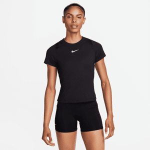 NikeCourt Advantage Dri-FIT Kurzarm-Tennisoberteil für Damen - Schwarz - M (EU 40-42)