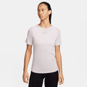Nike Swift Wool Dri-FIT Kurzarm-Laufoberteil für Damen - Lila - M (EU 40-42)