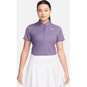 Nike Tour Dri-FIT-ADV-Kurzarm-Golf-Poloshirt für Damen - Lila - XS (EU 32-34)