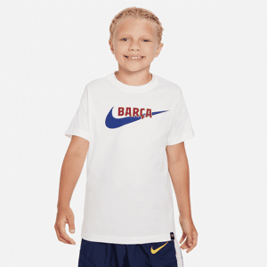 FC Barcelona SwooshNike T-Shirt - Weiß - S