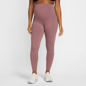 Nike (M) One7/8-Leggings mit hohem Bund und Taschen für Damen (Schwangere und Mütter) - Lila - S (EU 36-38)