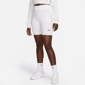 Nike Sportswear Classic Bike-Shorts mit hohem Taillenbund für Damen (ca. 20,5 cm) - Braun - XXL (EU 52-54)