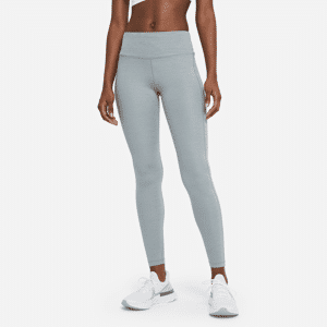 Nike Epic Fast Lauf-Leggings mit Tasche und mittelhohem Bund für Damen - Grau - XL (EU 48-50)