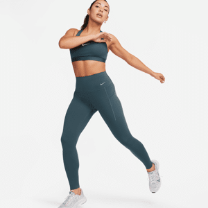 Nike Universa Leggings in voller Länge mit Taschen, mittlerem Halt und hohem Bund für Damen - Grün - L (EU 44-46)