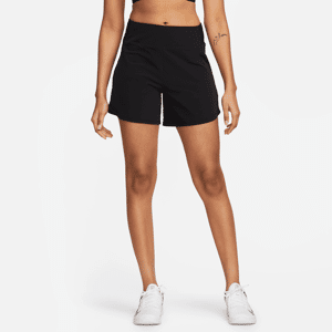 Nike BlissDri-FIT-Shorts mit mittelhohem Bund und Futter für Damen (ca. 12,5 cm) - Schwarz - S (EU 36-38)