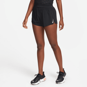Nike AeroSwift Dri-FIT ADV-Laufshorts mit Slip und mittelhohem Bund für Damen (ca. 7,5 cm) - Schwarz - M (EU 40-42)