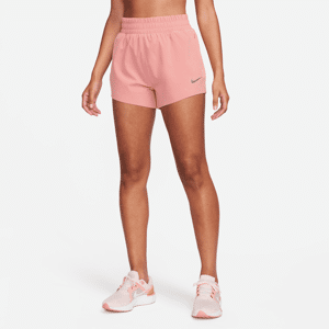 Nike Dri-FIT Running Division Damen-Laufshorts mit Futter, hohem Taillenbund und Taschen (ca. 7,5 cm) - Pink - L (EU 44-46)