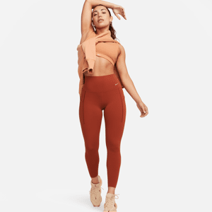 Nike Universa7/8-Leggings mit Taschen, mittlerem Halt und hohem Bund für Damen - Orange - XS (EU 32-34)