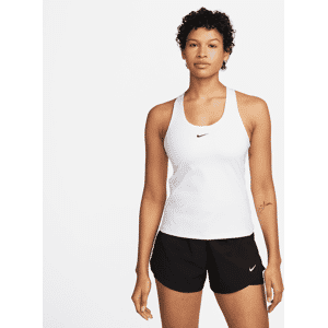 Nike SwooshGepolstertes Sport-BH-Tanktop mit mittlerem Halt für Damen - Weiß - S (EU 36-38)