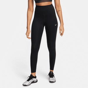 Nike OneLeggings in voller Länge mit hohem Bund für Damen - Schwarz - XS (EU 32-34)
