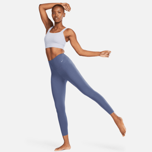 Nike Zenvy7/8-Leggings mit sanftem Halt und hohem Taillenbund für Damen - Blau - XL (EU 48-50)