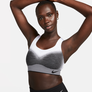 Nike Swoosh FlyknitUngepolsterter Sport-BH mit starkem Halt für Damen - Schwarz - S (C-E)