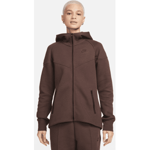 Nike Sportswear Tech Fleece Windrunner Damen-Hoodie mit durchgehendem Reißverschluss - Braun - XS (EU 32-34)