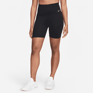 Nike Dri-FIT OneBiker-Shorts mit hohem Taillenbund für Damen (ca. 18 cm) - Schwarz - S (EU 36-38)