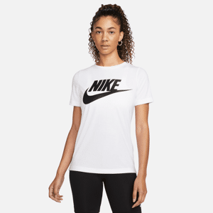 Nike Sportswear Essential Damen-Kurzarm-Oberteil mit Logo - Weiß - L (EU 44-46)