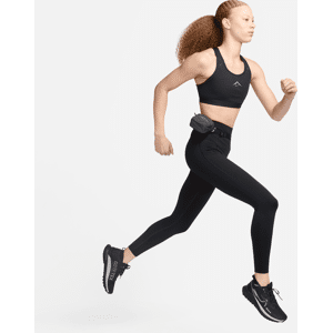 Nike Trail Go 7/8-Leggings mit Taschen, starkem Halt und hohem Bund für Damen - Schwarz - M (EU 40-42)