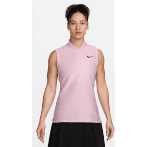 Nike Victory Dri-FIT Ärmellos-Golf-Poloshirt für Damen - Pink - XL (EU 48-50)