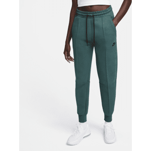 Nike Sportswear Tech Fleece Jogginghose mit mittelhohem Bund für Damen - Grün - S (EU 36-38)