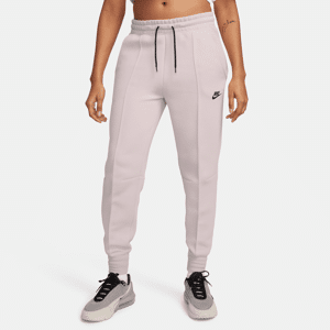 Nike Sportswear Tech FleeceJogginghose mit mittelhohem Bund für Damen - Lila - XS (EU 32-34)