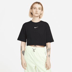 Nike Sportswear Kurz-T-Shirt für Damen - Schwarz - L (EU 44-46)