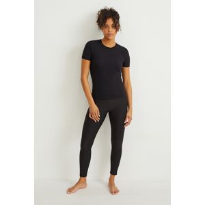 C&A Active C&A Funktions-Leggings-4 Way Stretch, Schwarz, Größe: M Weiblich