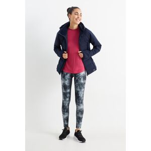 C&A Active C&A Sport-Leggings-Shaping-Effekt-4 Way Stretch-gemustert, Blau, Größe: M Weiblich