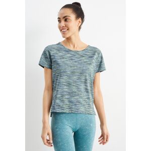 C&A Active C&A Funktions-Shirt-UV-Schutz-gemustert, Blau, Größe: L Weiblich