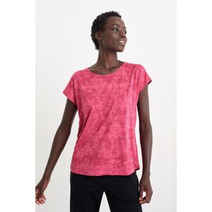 C&A Active C&A Funktions-Shirt-gemustert, Rot, Größe: M Weiblich