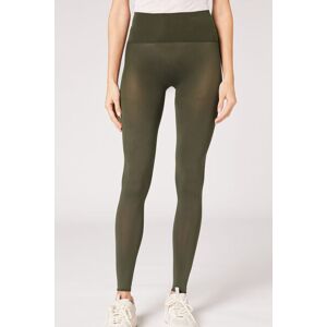 Calzedonia Nahtlose Leggings 50 Denier Frau Grun Größe S/M