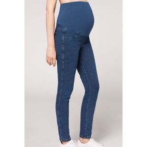 Calzedonia Schwangerschafts-Leggings aus Denim Frau Blau Größe S