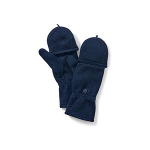 Tchibo Strickfleece-Klappfäustlinge Polyester Blau 6,5 female