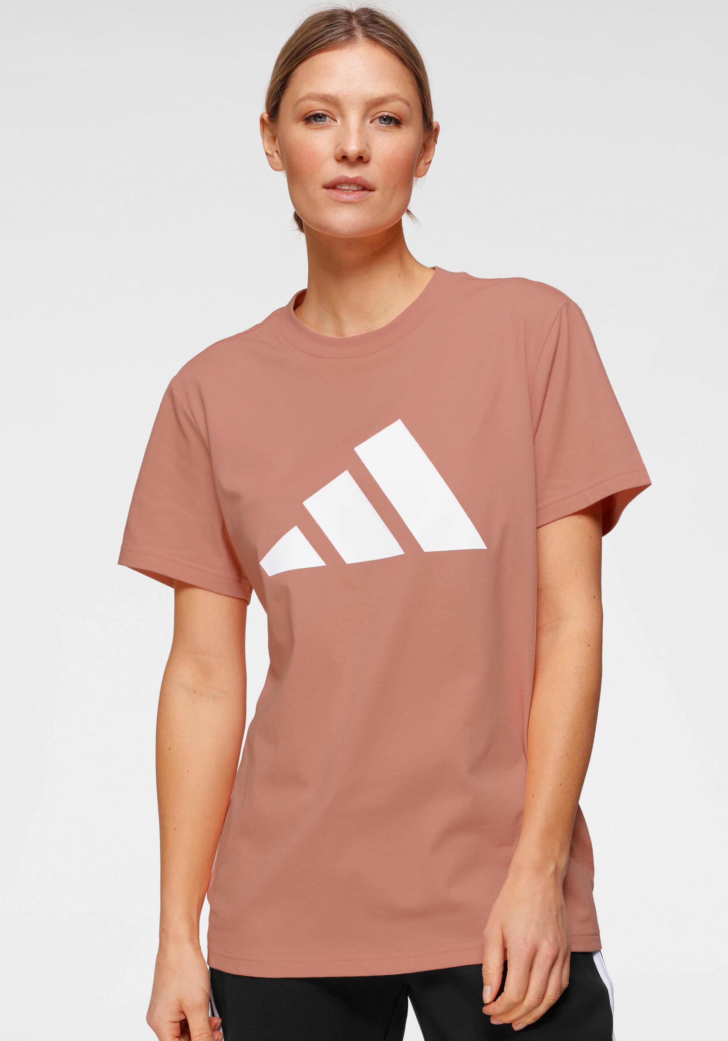 Adidas Performance T-Shirt »adidas SPORTSWEAR THREE BAR T-SHIRT« rosa  L (42/44) M (38/40) S (34/36) XL (46/48) XS (30/32)