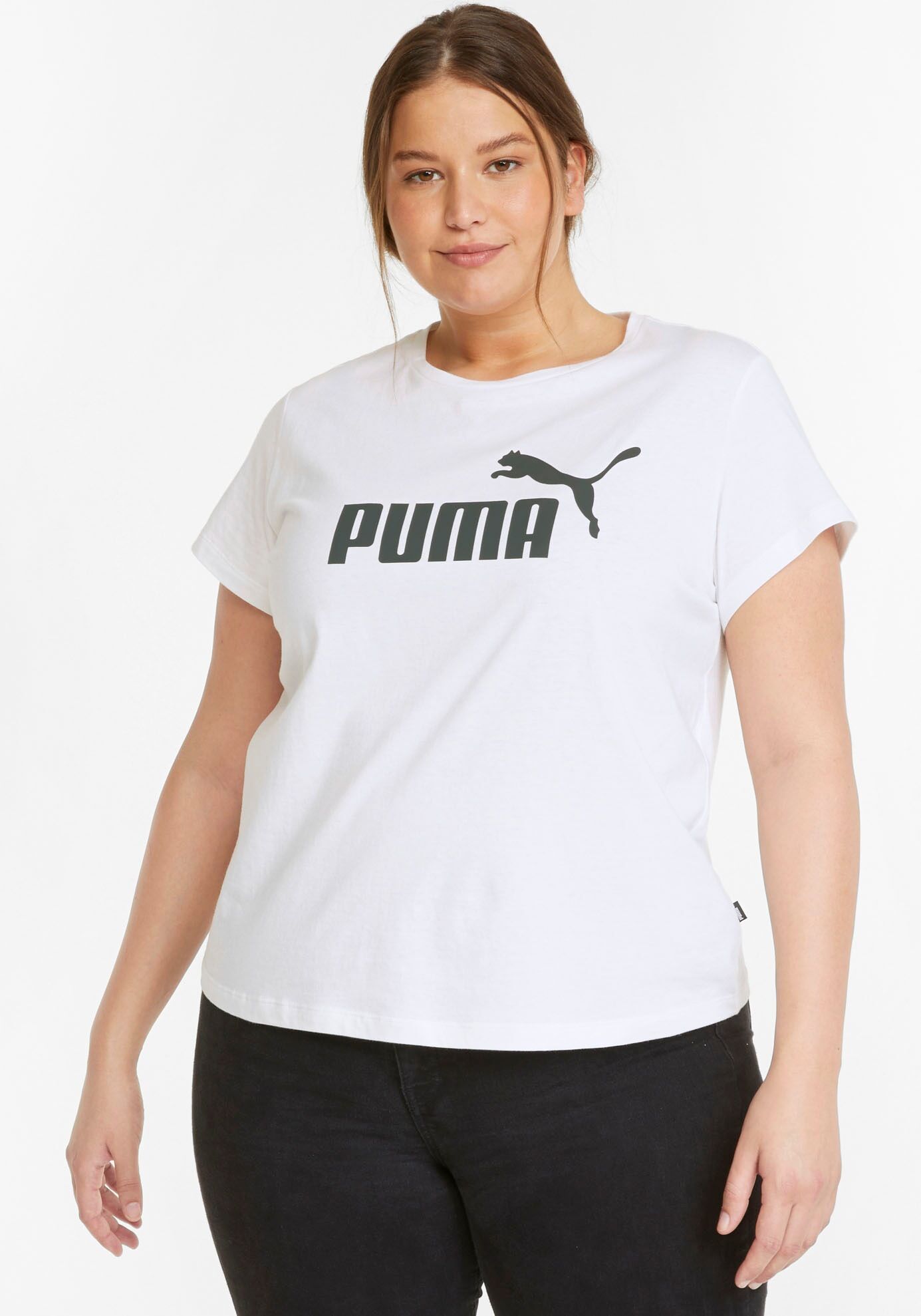 Puma T-Shirt »ESS Logo Tee PLUS« weiss  1X (44/46) 2X (48/50) 3X (52/54)