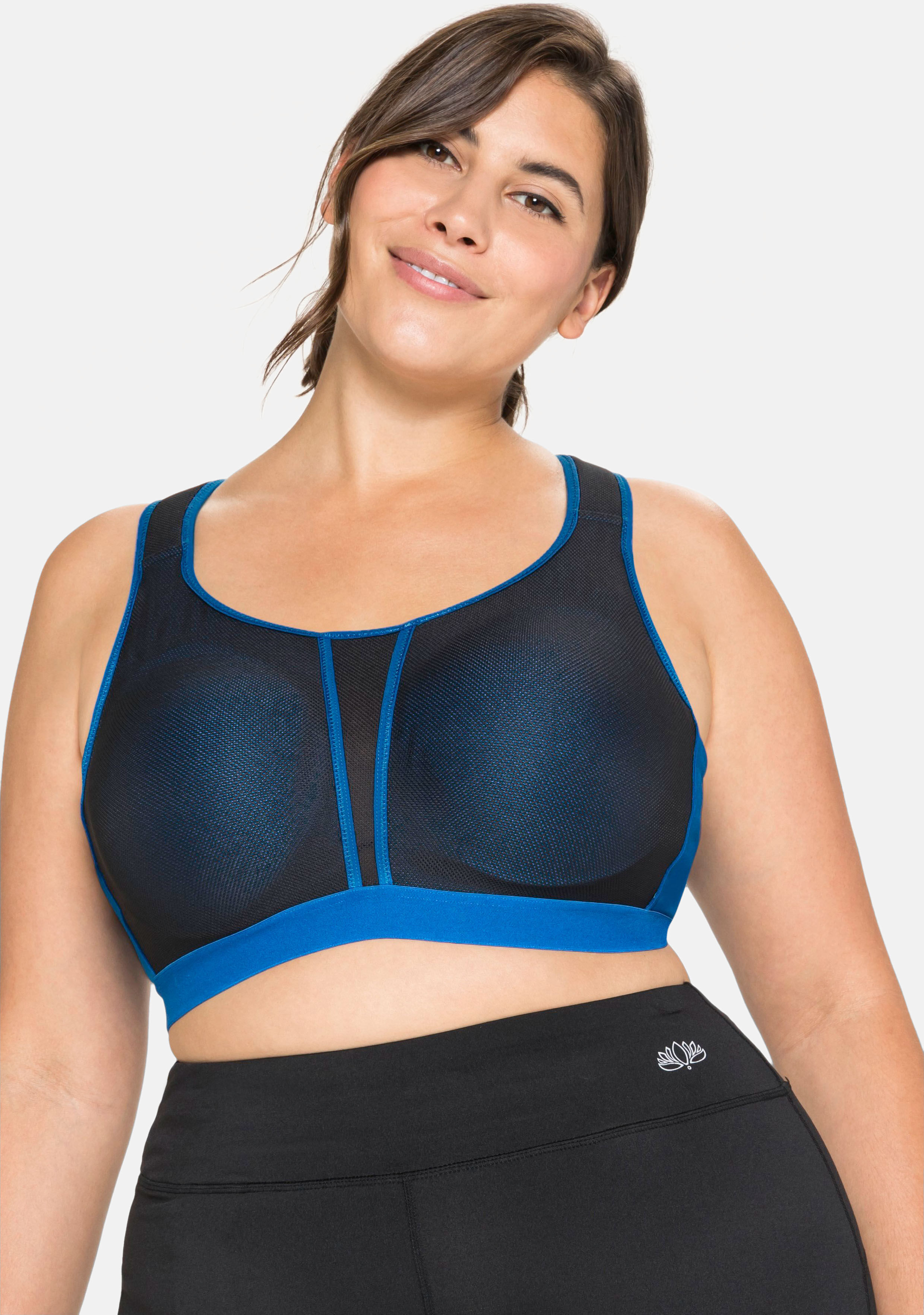 Sheego Sport-BH, aus Coolmax®, im Komfort-Schnitt blau  85 90 95 100 105