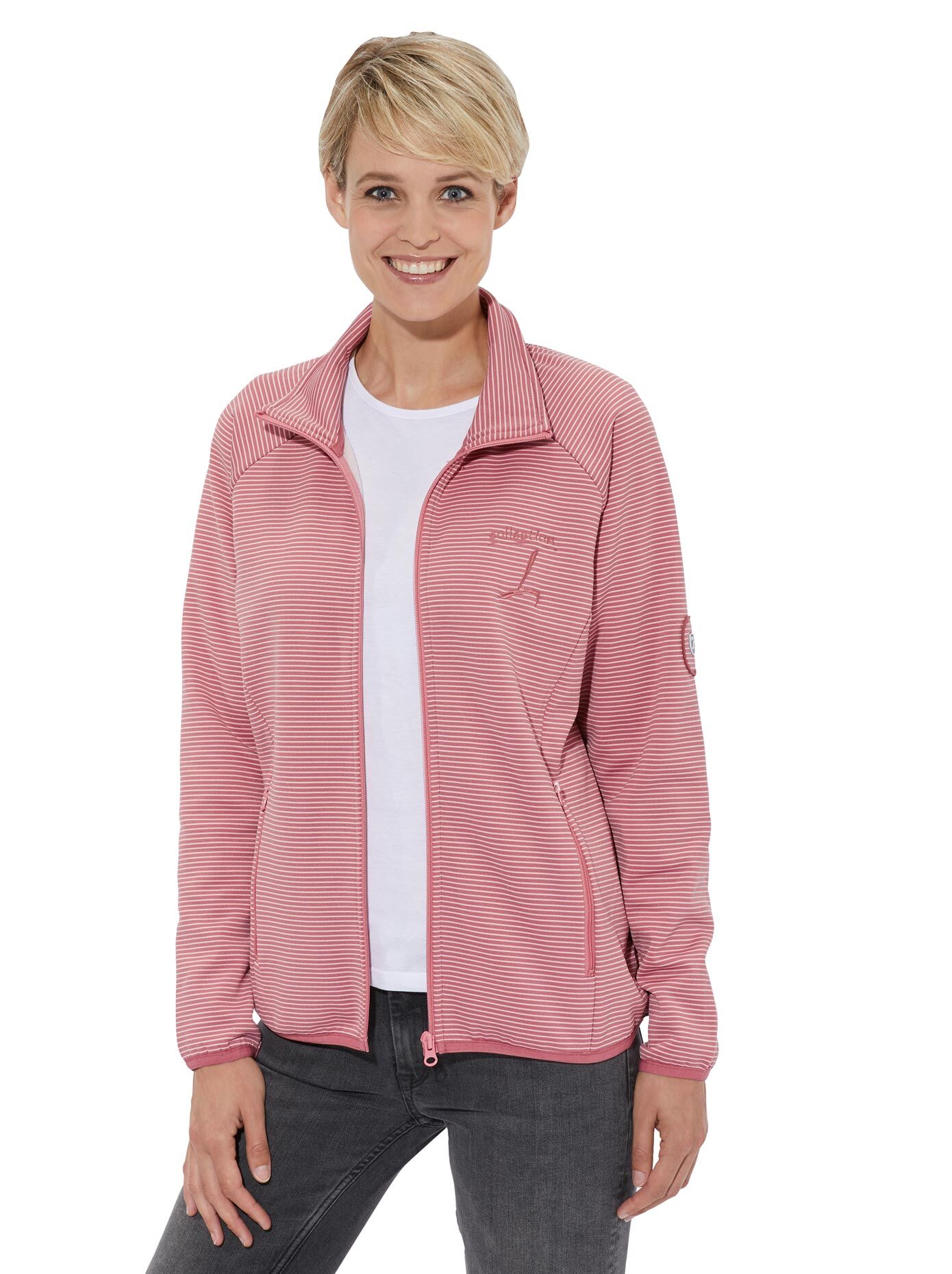 Casual Looks Fleecejacke rosa  36 38 40 42 44 46 48 50 52 54